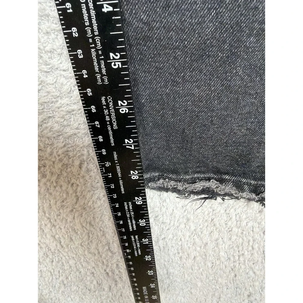 Citizens of Humanity Daphne Jeans Womens 27x28 Black Straight Raw Hem‎ High Rise